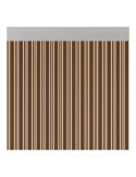 Cortina para Puerta Modelo Ferrara Opaco Color Marrón-Marfil 90 x 210 cm ACUDAM