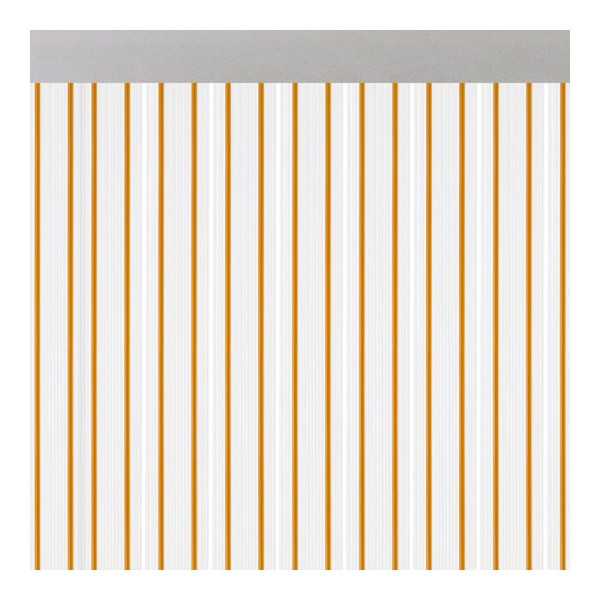 Cortina para Puerta Modelo Ferrara Transparente Color Miel 90 x 210 cm ACUDAM