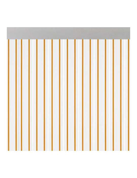 Cortina para Puerta Modelo Ferrara Transparente Color Miel 90 x 210 cm ACUDAM