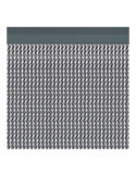 Cortina para Puerta Modelo Manacor Color Plata 90 x 210 cm ACUDAM