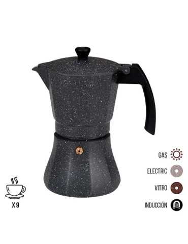 Cafetera de Aluminio para Inducción 9 Tazas GOURMET KITCHEN