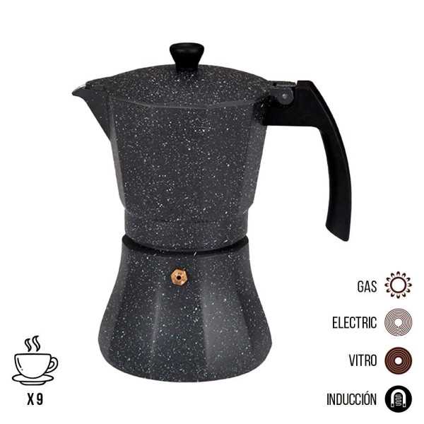 Cafetera de Aluminio para Inducción 9 Tazas GOURMET KITCHEN