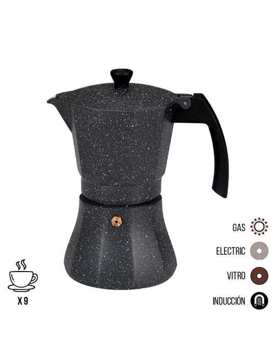 Cafetera de Aluminio para Inducción 9 Tazas GOURMET KITCHEN