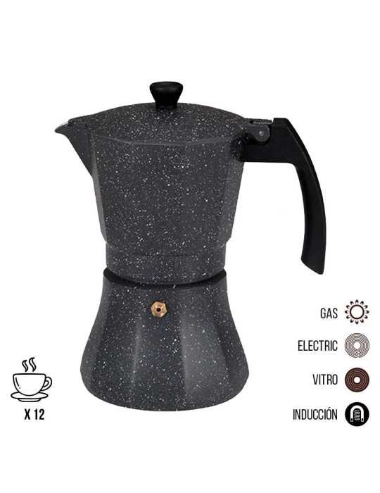 Cafetera de Aluminio para Inducción 12 Tazas GOURMET KITCHEN