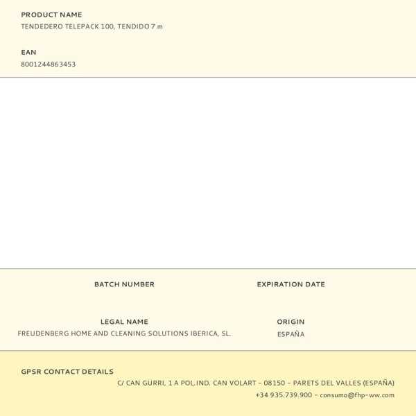 Tendedero Telepack 100, Tendido 7 m GIMI