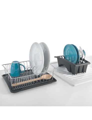 Escurreplatos con Bandeja Extraible 35 x 30 x 11 cm METALTEX