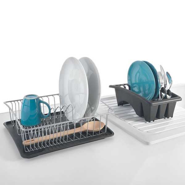 Escurreplatos con Bandeja Extraible 35 x 30 x 11 cm METALTEX