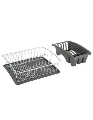 Escurreplatos con Bandeja Extraible 35 x 30 x 11 cm METALTEX 2