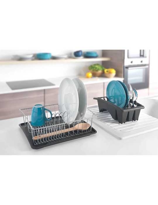 Escurreplatos con Bandeja Extraible 35 x 30 x 11 cm METALTEX