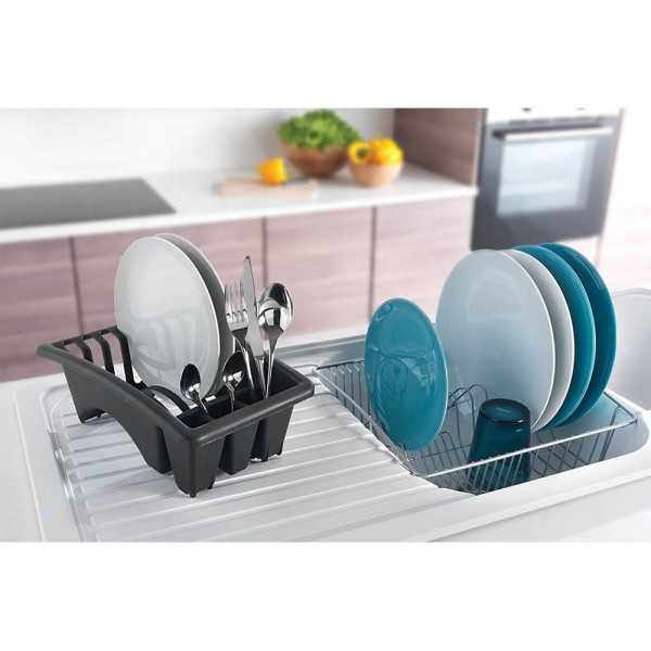 Escurreplatos con Bandeja Extraible 35 x 30 x 11 cm METALTEX