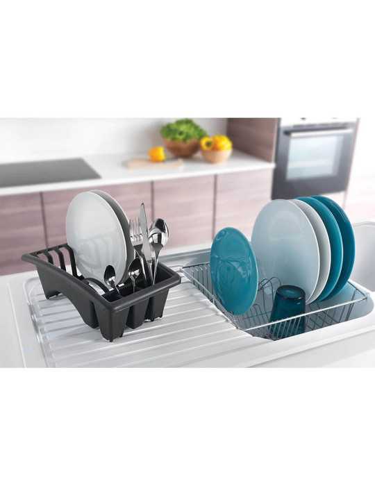 Escurreplatos con Bandeja Extraible 35 x 30 x 11 cm METALTEX
