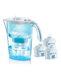 Kit Jarra Stream 2,3L Blanca + 3 Filtros Bi-Flux J9047WS LAICA
