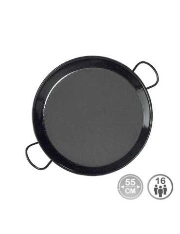 Paellera Tradicional de Acero Esmaltado Ø55 cm (16 Personas) VAELLO