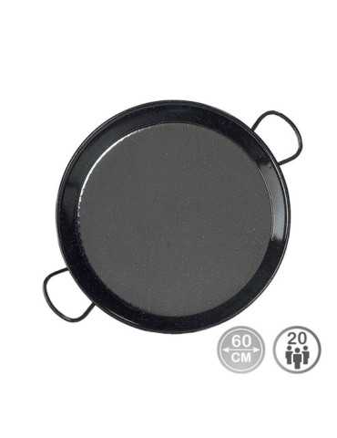 Paellera Tradicional de Acero Esmaltado Ø60 cm (20 Personas) VAELLO