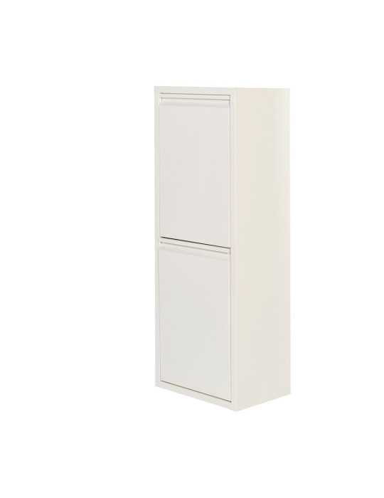 Armario Metalico Reciclaje 2 Cajones Blanco 92 x 35 x 25 cm JOBGAR