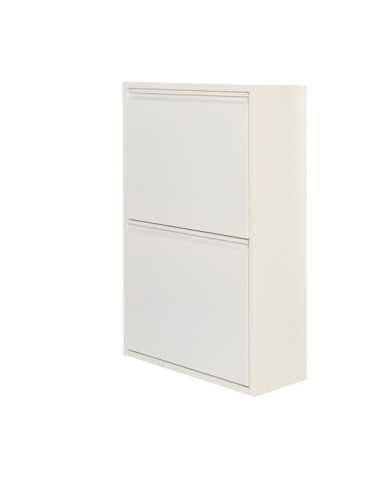 Armario Metalico Reciclaje 4 Cajones Blanco 92 x 60 x 25 cm JOBGAR 2