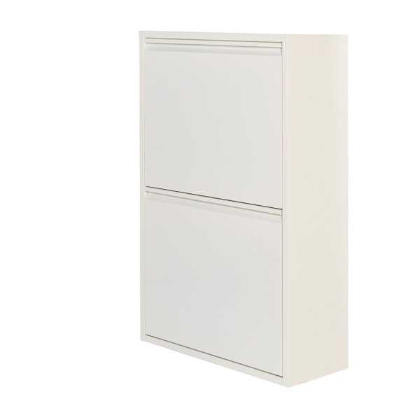 Armario Metalico Reciclaje 4 Cajones Blanco 92 x 60 x 25 cm JOBGAR