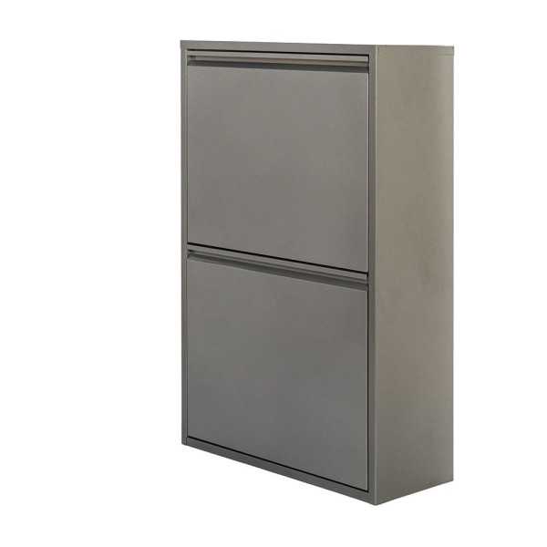Armario Metalico Reciclaje 4 Cajones Gris 92 x 60 x 25 cm JOBGAR