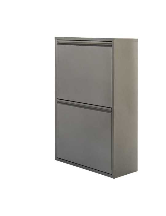 Armario Metalico Reciclaje 4 Cajones Gris 92 x 60 x 25 cm JOBGAR