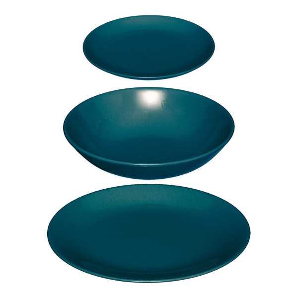 Vajilla 18 Piezas Color Azul SECRET OF GOURMET