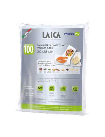 Paquete de 100 Bolsas de Conservacion al Vacio 20 x 28 cm LAICA