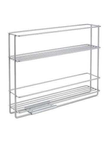Especiero Deslizante 2 Estantes In&out 28 x 6 x 22 cm METALTEX 2