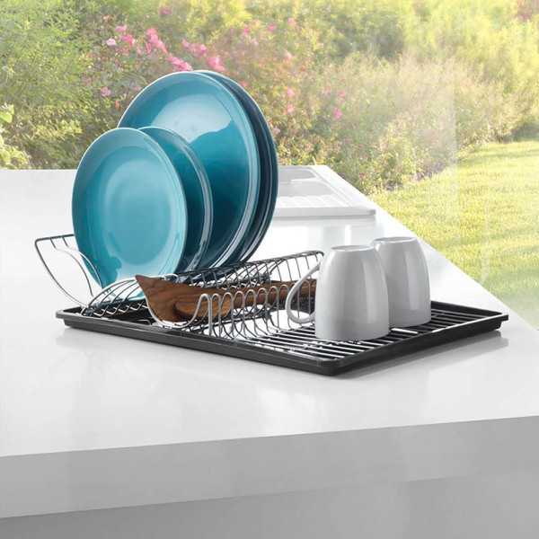 Escurreplatos con Ala Abatible Wing-Tex 50 x 31 x 11 cm METALTEX