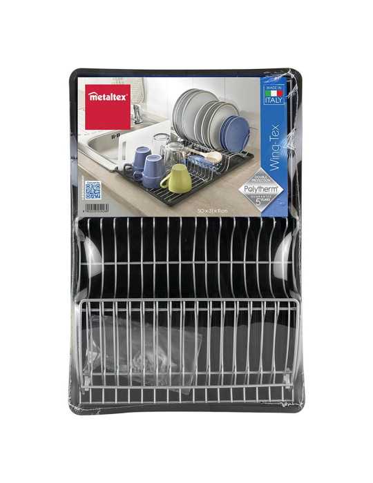 Escurreplatos con Ala Abatible Wing-Tex 50 x 31 x 11 cm METALTEX