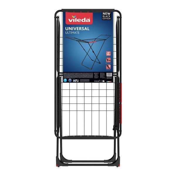 Tendedero Universal Ultimate Negro Mate, Tendido 18 m VILEDA