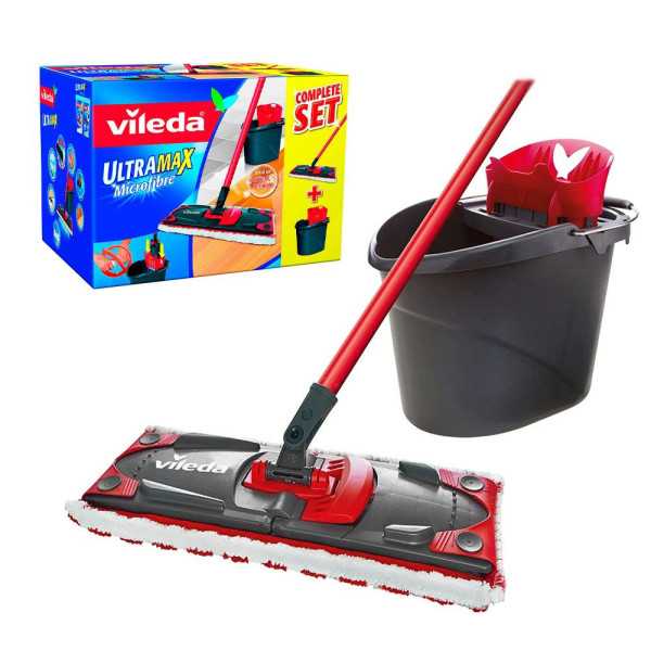Set Ultramax Mopa Microfibras 2 en 1 VILEDA