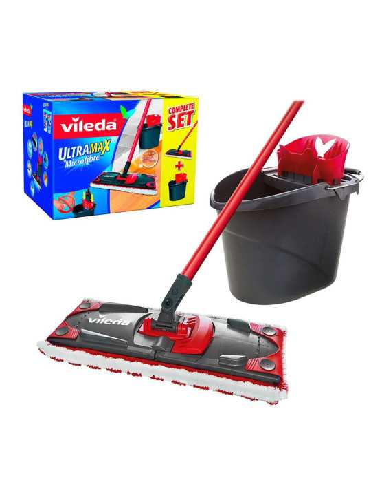 Set Ultramax Mopa Microfibras 2 en 1 VILEDA