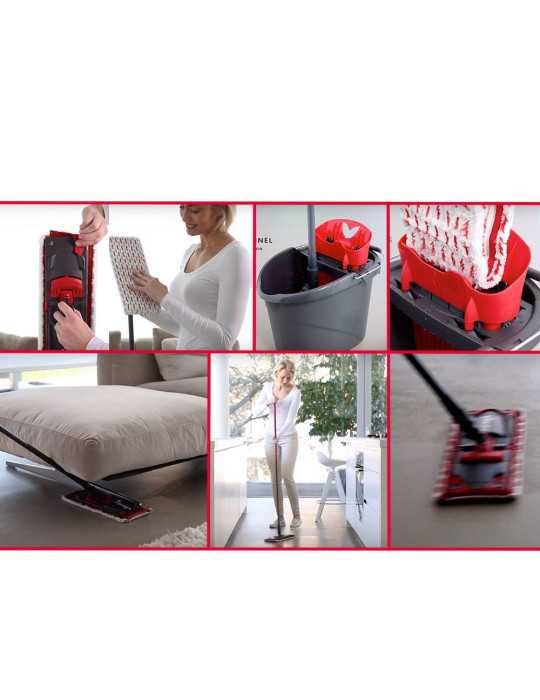 Set Ultramax Mopa Microfibras 2 en 1 VILEDA