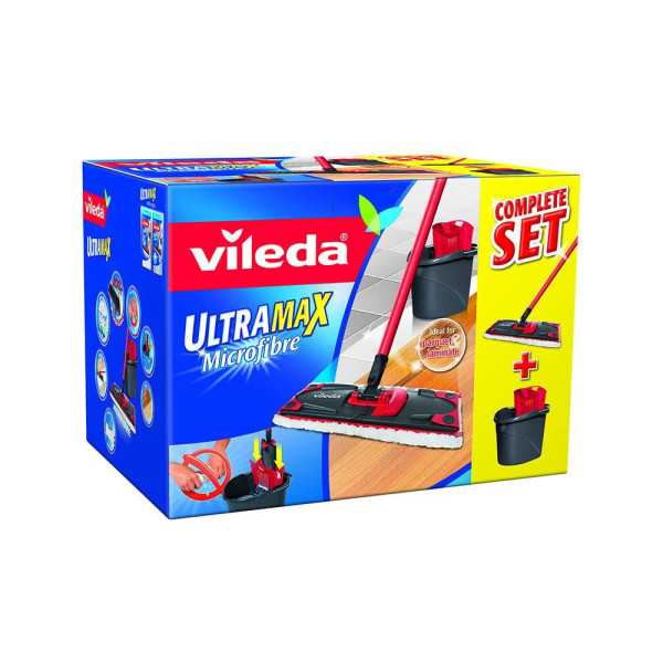 Set Ultramax Mopa Microfibras 2 en 1 VILEDA