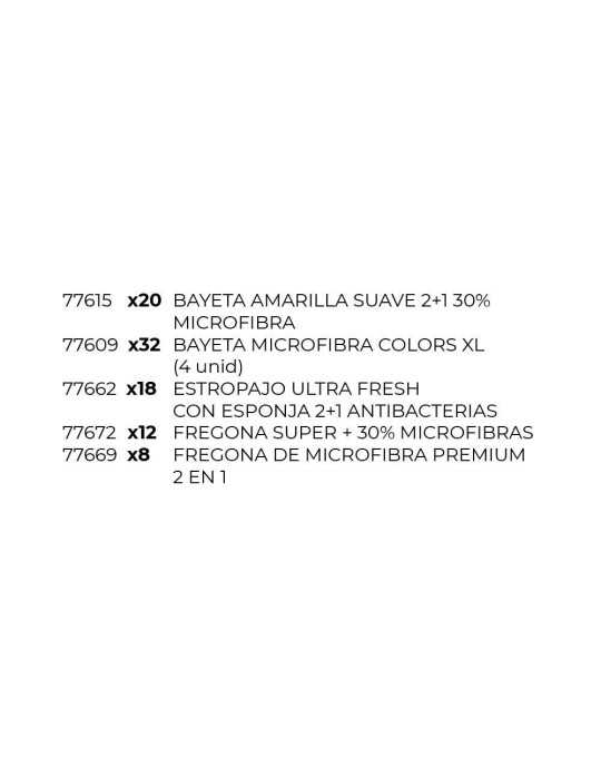 Expositor Super Precio Universal , 39 x 38 x 122 cm VILEDA
