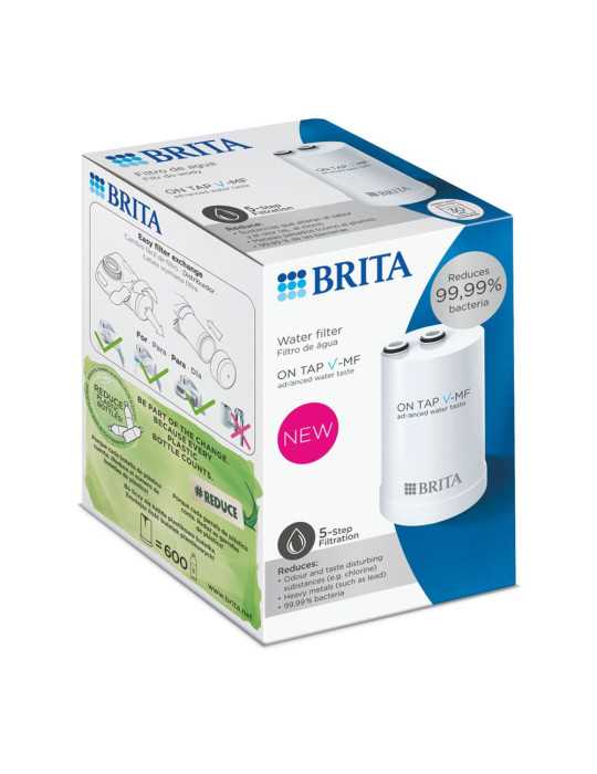 Cartucho de Recambio Filtro de Agua 600l Filtro ON Tap V-Mf P1-REDUCE Bacterias 1052398 BRITA
