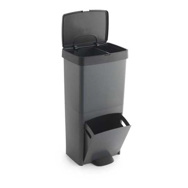 Cubo Reciclaje con 3 Compartimentos, 70 L SP BERNER