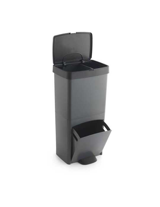 Cubo Reciclaje con 3 Compartimentos, 70 L SP BERNER