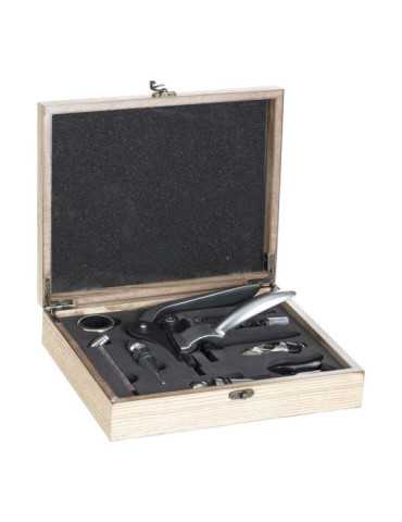 Estuche de Madera Sommelier 9 Piezas SECRET OF GOURMET