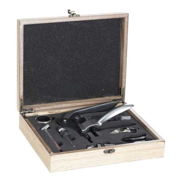 Estuche de Madera Sommelier 9 Piezas SECRET OF GOURMET