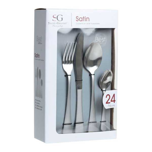 Cubertería 24 Piezas Colección Satin SECRET OF GOURMET