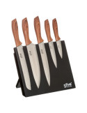 Juego de Cuchillos 5 Piezas + Soporte Imantado 32 x 23,2 x 19 cm 5FIVE
