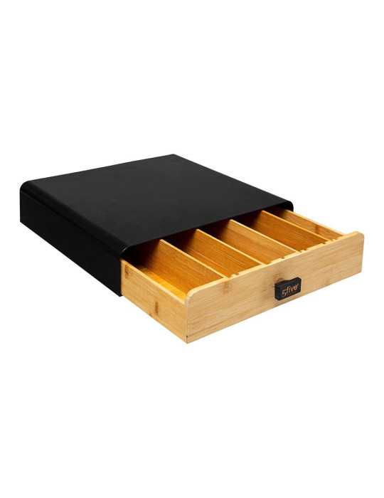 Caja de Almacenamiento de Todo tipo de Cápsulas Colección 'Noir Kitchen' 5FIVE