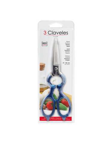 Tijeras de Cocina Acero Inoxidable 8" D 20,3 cm 3 CLAVELES 2