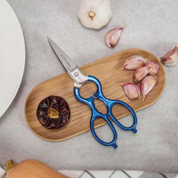Tijeras de Cocina Acero Inoxidable 8" D 20,3 cm 3 CLAVELES