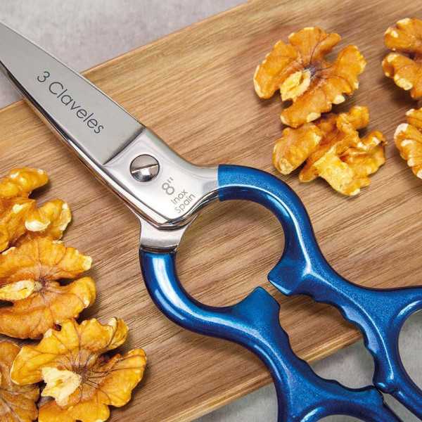 Tijeras de Cocina Acero Inoxidable 8" D 20,3 cm 3 CLAVELES