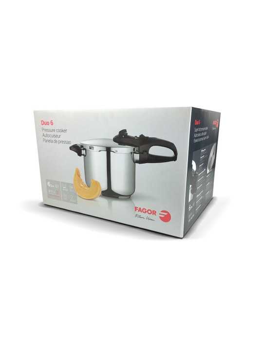 Olla Super Rápida Duo, 6 l, Inox 18/10, Ø23 x 17 cm FAGOR