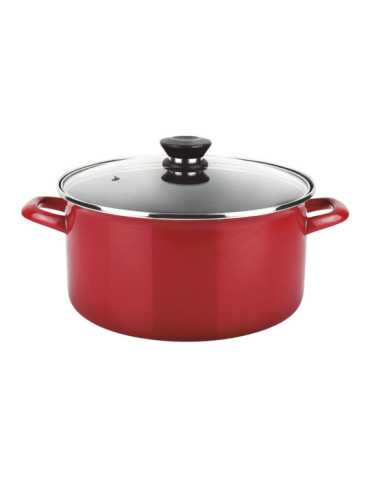 Olla Optimax + Tapa Roja Acero Aisi 430 Ø26 x 14cm FAGOR 2