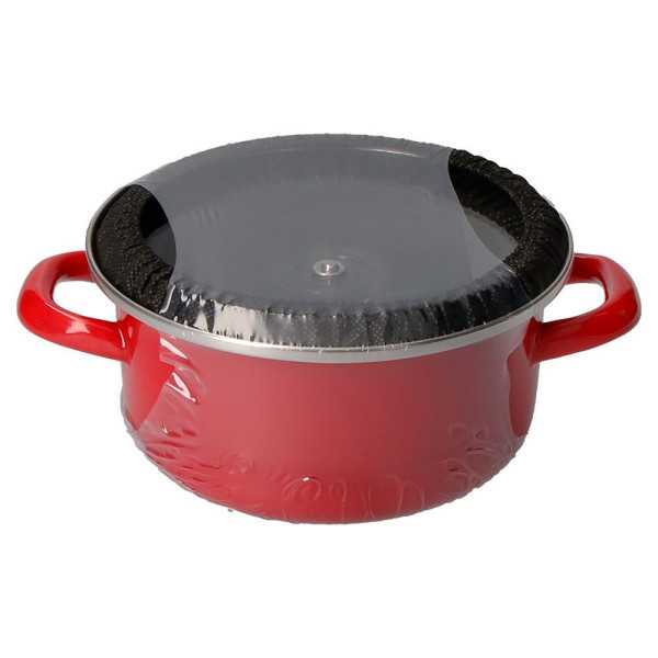 Olla Optimax + Tapa Roja Acero Aisi 430 Ø26 x 14cm FAGOR