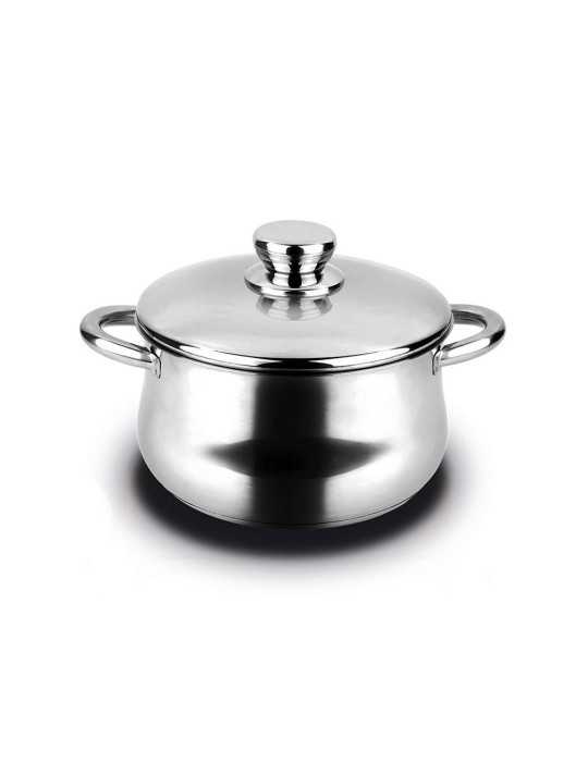 Olla Inoxidable Silverinox 6,8 L + Tapa Acero Inoxidable 18/10 Ø24 x 15 cm FAGOR