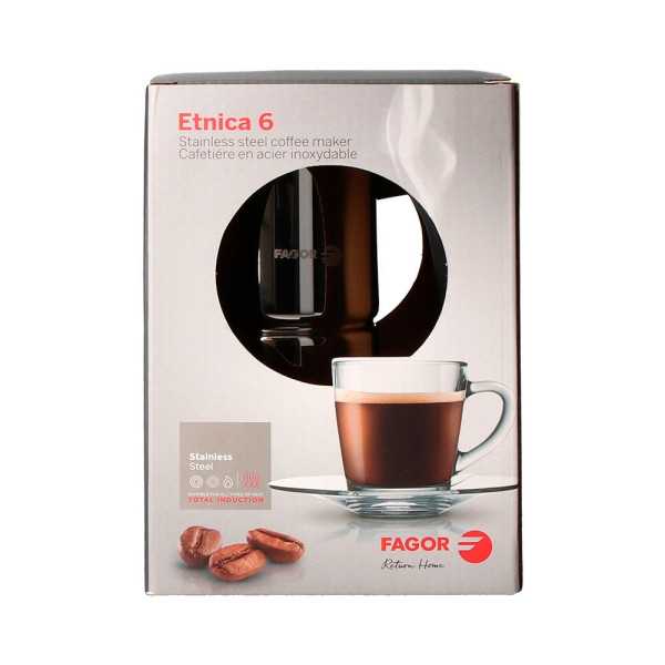 Cafetera Etnica de Acero Inoxidable 18 / 10, 6 tazas FAGOR